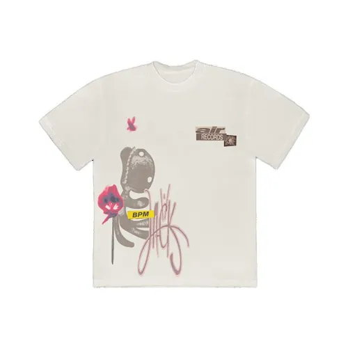 Travis Scott Экрю Мужская T-рубашка