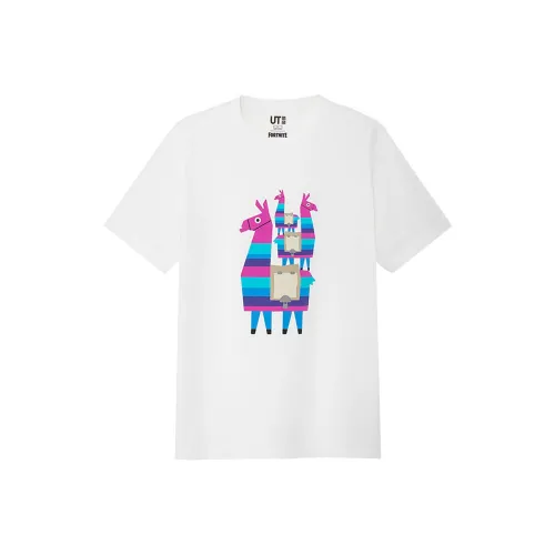 UNIQLO Белая унисекс футболка