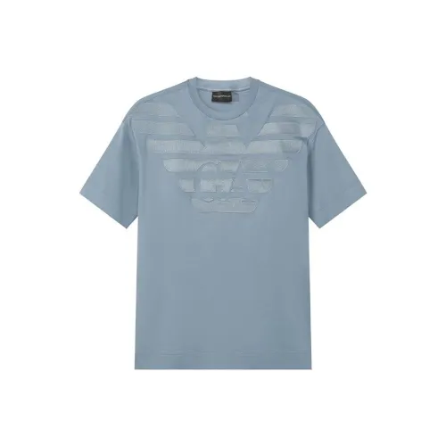 EMPORIO ARMANI FW23 T-Shirt Унисекс Light Blue