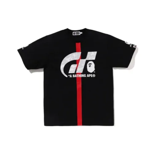 A BATHING APE BAPE совместная серия X GRAN TURISMO Co Branded Series Черные мужские рубашки
