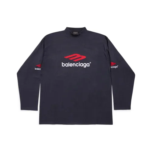 Balenciaga T-Shirt Loose Fit Unisex Black Баленсиага T-рубашка свободного кроя унисекс черная