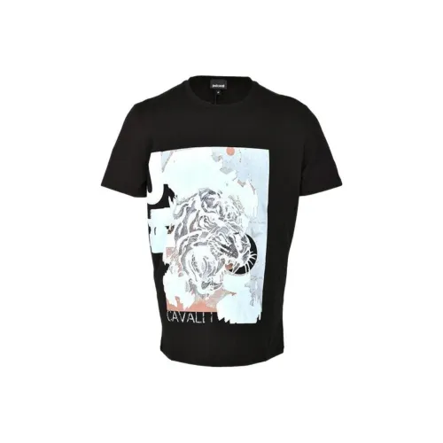 Just Cavalli T-Shirt Мужской Черный