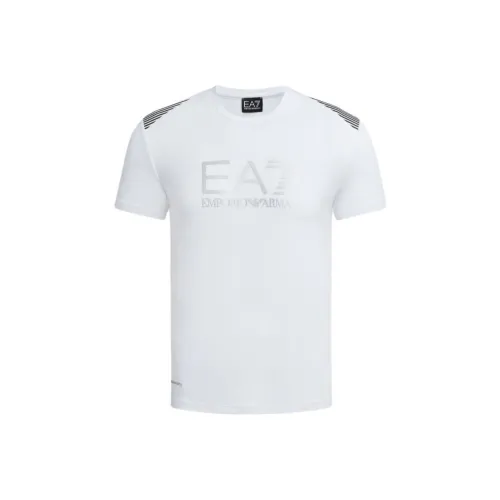 EMPORIO ARMANI EA7 SS24 T Рубашка Мужская Белая