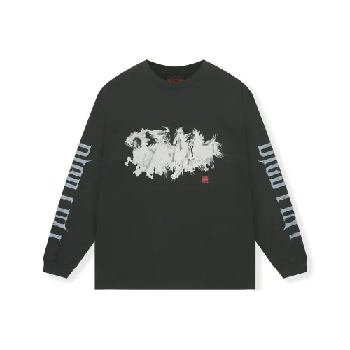 DICETINY Угольно-черный Унисекс Футболка