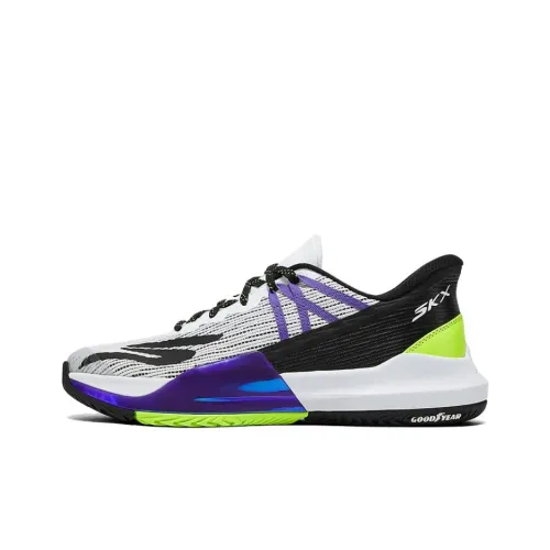 Skechers GO PICKLEBALL MENS Низкий Топ PEAK Pickleball Обувь Мужская Белый Черный Фиолетовый