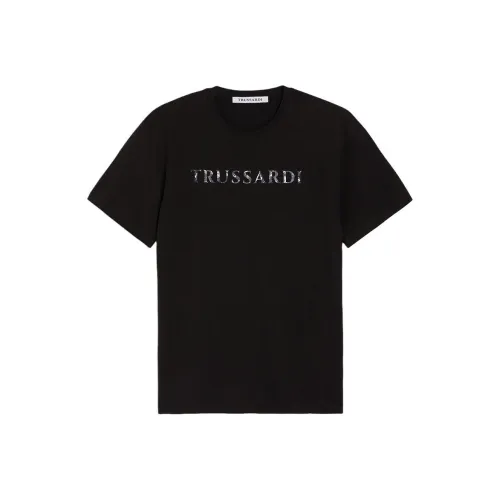 TRUSSARDI Мужские черные T-рубашки