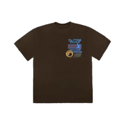 Travis Scott Коричневый Мужской T-Рубашки