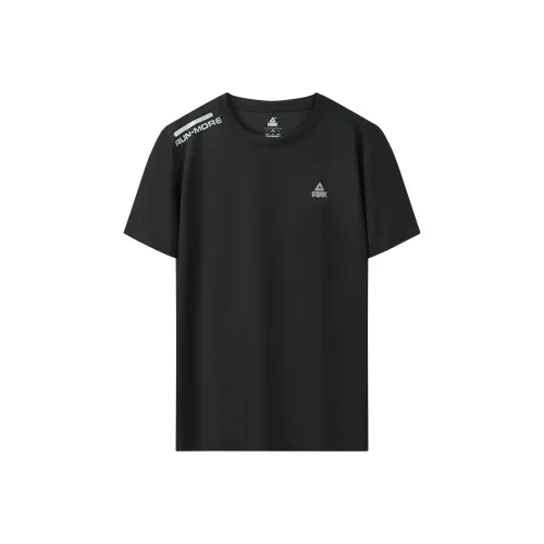 PEAK Бег Т-Рубашка Мужская Черная