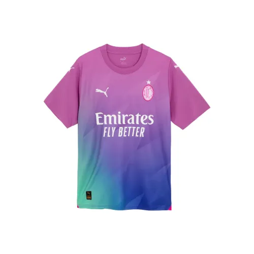 PUMA AC MILAN Розовый Электрический синий 03 Мужские T-рубашки