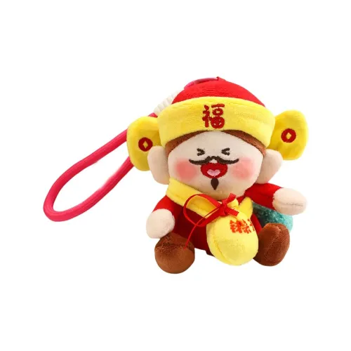 OUYIN Креативный Пять богов богатства Кукла Плюшевая Подвеска 12 см Рекомендуемая высота