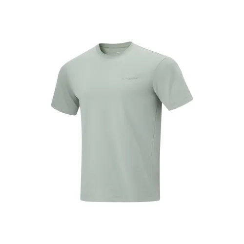 Т-рубашка с подкладкой мужская туманно-зеленая