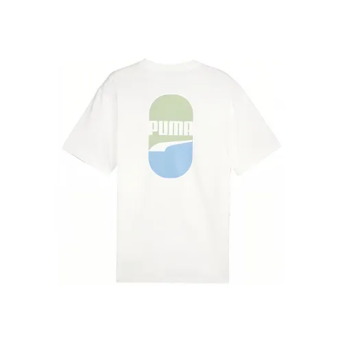 PUMA Downtown T-Shirt Унисекс Белый