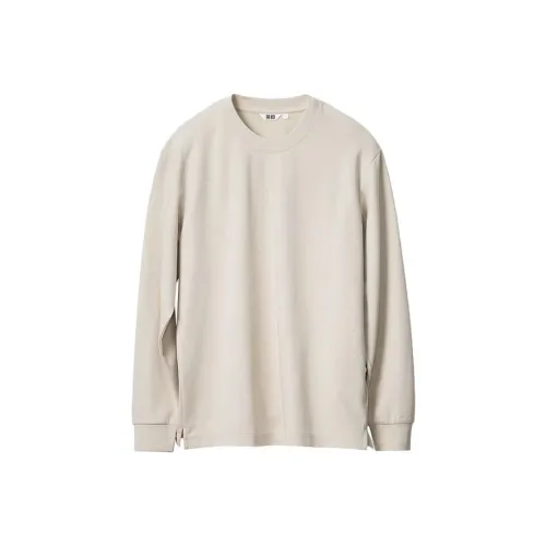 UNIQLO T-рубашка мужская светло-бежевая