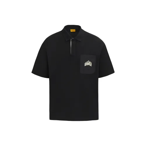 CAT Черная мужская футболка