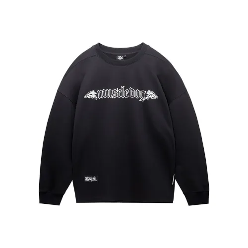 Muscle Dog Черные Мужские T-Рубашки