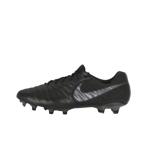 Nike Tiempo Legend 7 Elite FG Твердый грунт Противоскользящие Устойчивые к истиранию Футбольные бутсы Мужские Черные