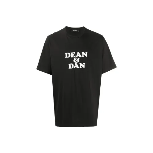 DSQUARED 2 Черные Мужские T-Рубашки