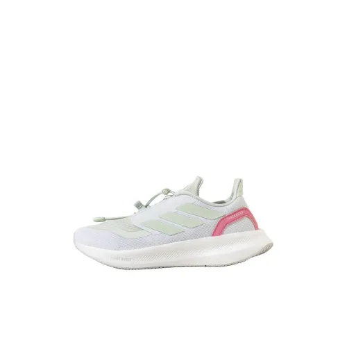 Adidas PUREBOOST 5 Противоскользящие Устойчивые к истиранию Низкий Топ Детская Беговая Обувь Белая Детская