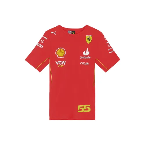 PUMA Ferrari Saints T-Shirt Мужская Умбра Красный