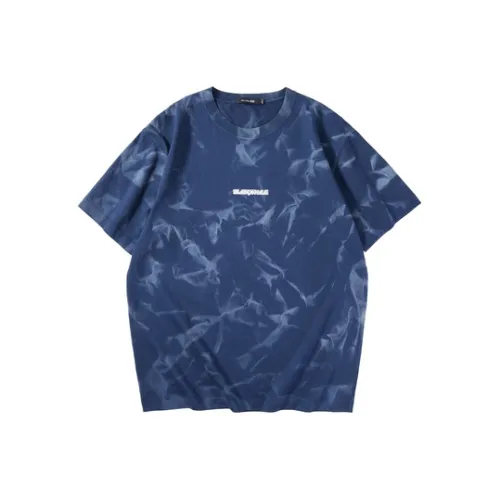 HLA JEANS Темно-синий цветочный 85 Мужская T-рубашка