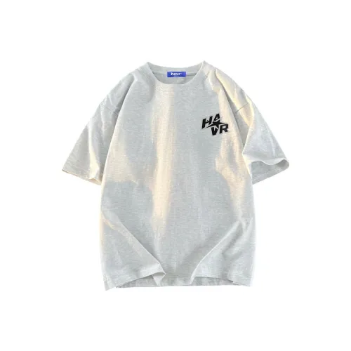 HAVR Повседневный с оторванными плечами свободный крой дышащие с короткими рукавами футболки унисекс