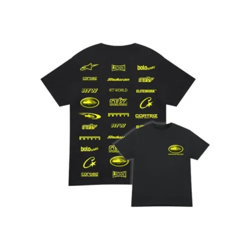 Corteiz Черная Унисекс Футболка