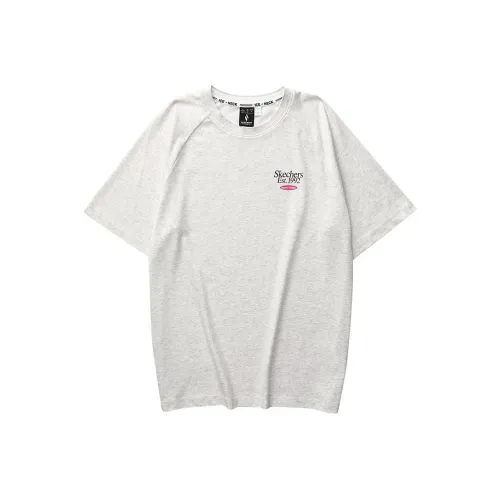 Skechers T-Shirt Мужской Светлый Фотиния Серый