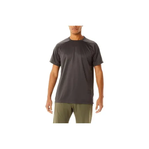 Asics Active SHORT SLEEVE TOP T Рубашка Мужская Темно-Серый