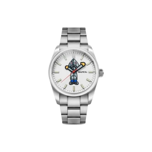 A BATHING APE Автоматический механический механизм Мужские часы 33 мм Белый