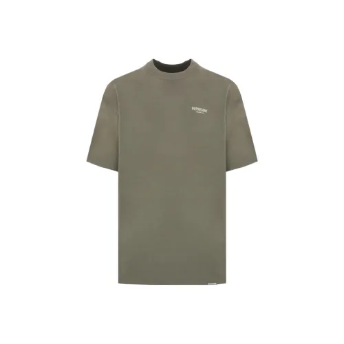 REPRESENT Оливково-зеленые Мужские T-рубашки