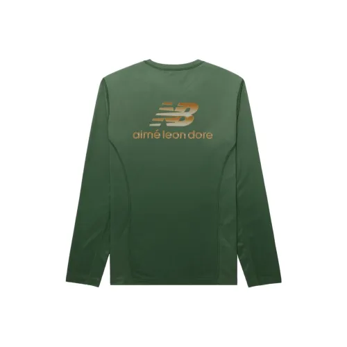 New Balance совместный бренд New Balance x Aimé Leon Dore Зеленый Мужской T-рубашки