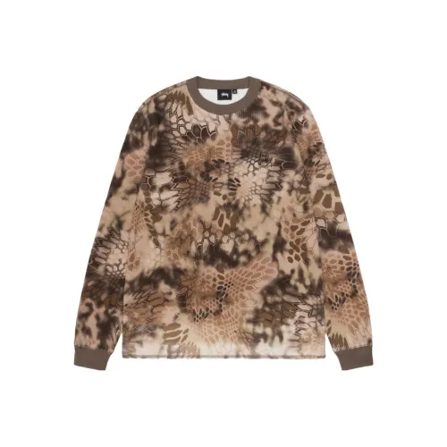 Stussy Праздника FW23 KRYPTEK CAMO LS ТермоТрубка Унисекс