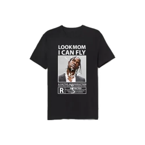 Travis Scott Мужские Черные T-Рубашки