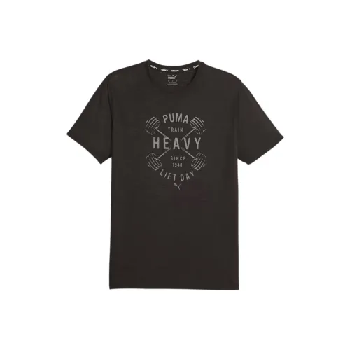 PUMA TRACK MEET Черные Мужские T-рубашки