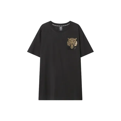 TCH Черная основа с золотым логотипом Унисекс T Рубашки