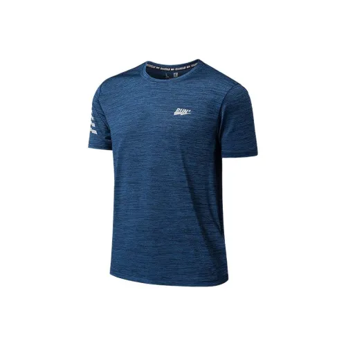 QIAODAN Затменный Синий Мужская T-Рубашка