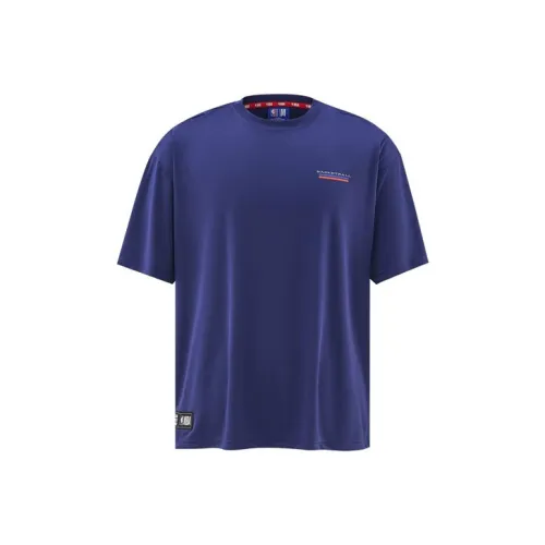 NBA Комплект с короткими рукавами T-рубашка унисекс темно-синий