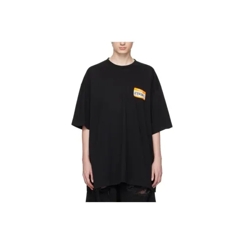 Vetements Черные Мужские T-Рубашки