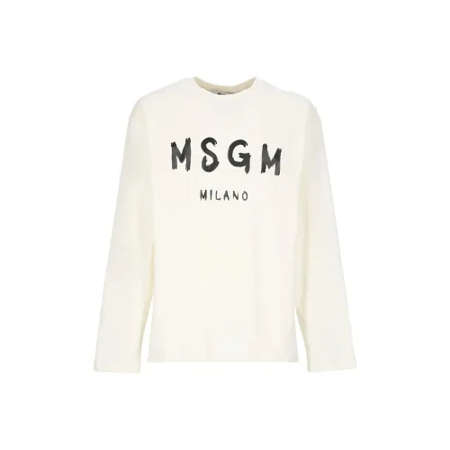 MSGM Экрю Мужская T-рубашка
