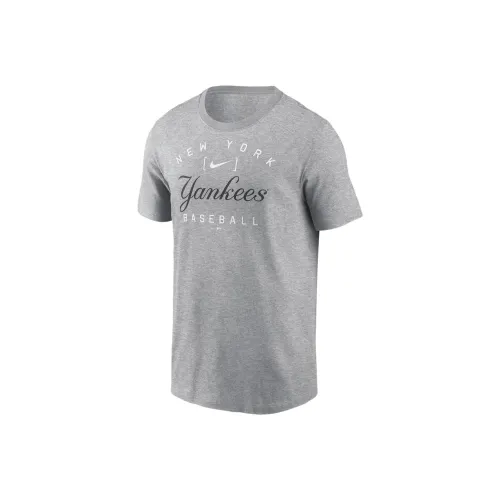 nike Нью-Йорк Янкис Дом Команда Athletic Свод T Рубашка Мужская Серого цвета
