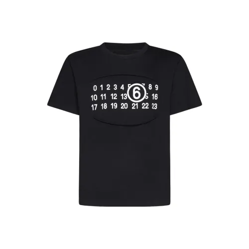 MM6 Maison Margiela совместная черная мужская рубашка T