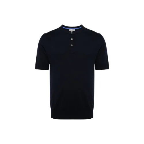 N.Peal SS24 T Рубашка Мужская Морской Синий