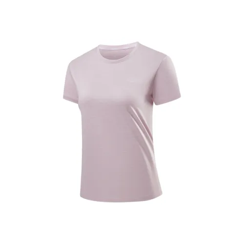 PEAK Ice Cave Collection Бег Т-Рубашка Женская Светло-Розовая Фиолетовая
