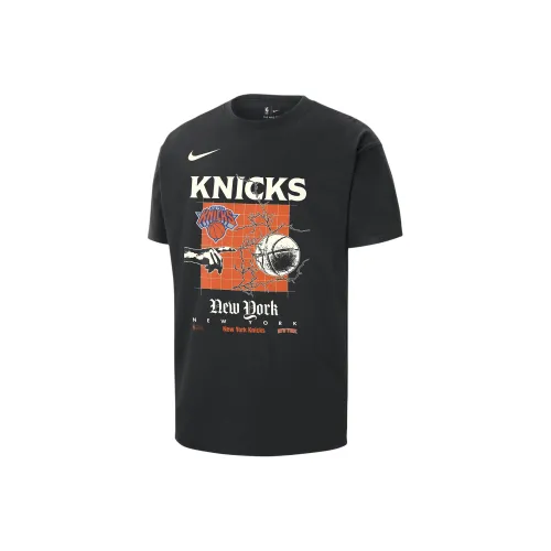 Nike New York Knicks Courtside T-Shirt New York Knicks Мужской Черный