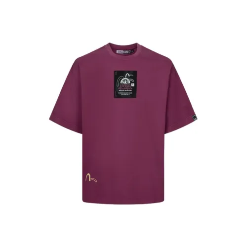 EVISU Мужская рубашка T из бургунди