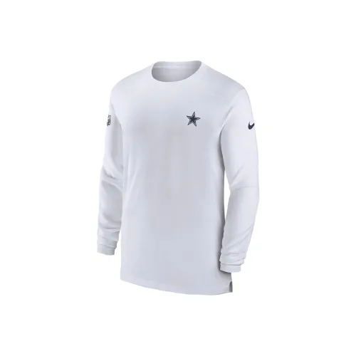 nike Dri Fit Sideline COACH NFL Dallas Cowboys T-Shirt США Регби League Dallas Cowboys Мужской Белый
