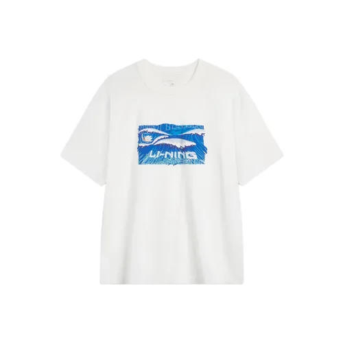 LINING Sports Life Collection Айвори Мужская T-Рубашка