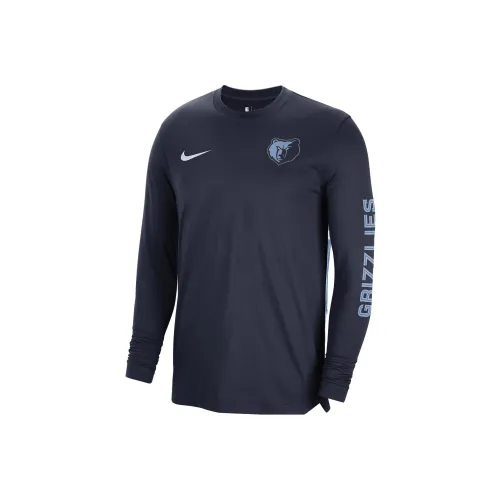 Nike Dri Fit Темно-синий Мужская Футболка