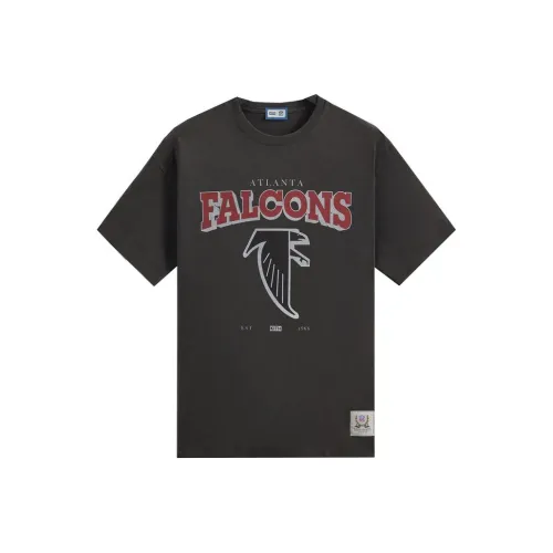 KITH X NFL FW23 Co Брендированная Серия Falcons Винтаж Tee T Рубашка Унисекс Черный