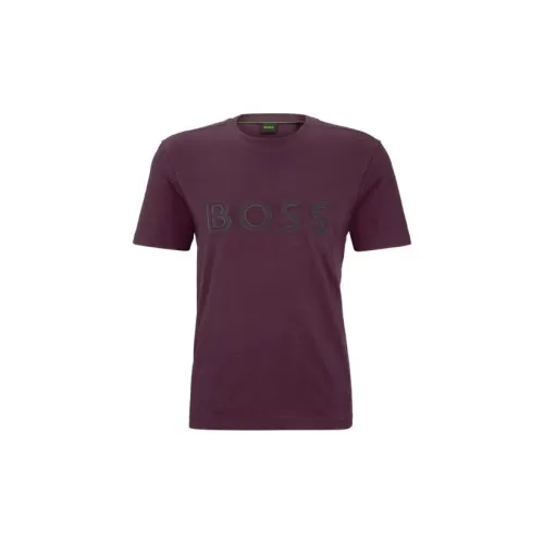 Hugo Boss Red Men's T-Shirts Hugo Boss Красные Мужские Футболки